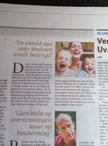 Limburgs Dagblad 14 april 2014 klimaatzaak