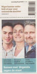 Trouw 15 april 2015 voorkant